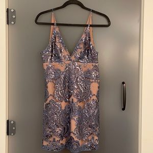Free People Night Shimmer Minidress